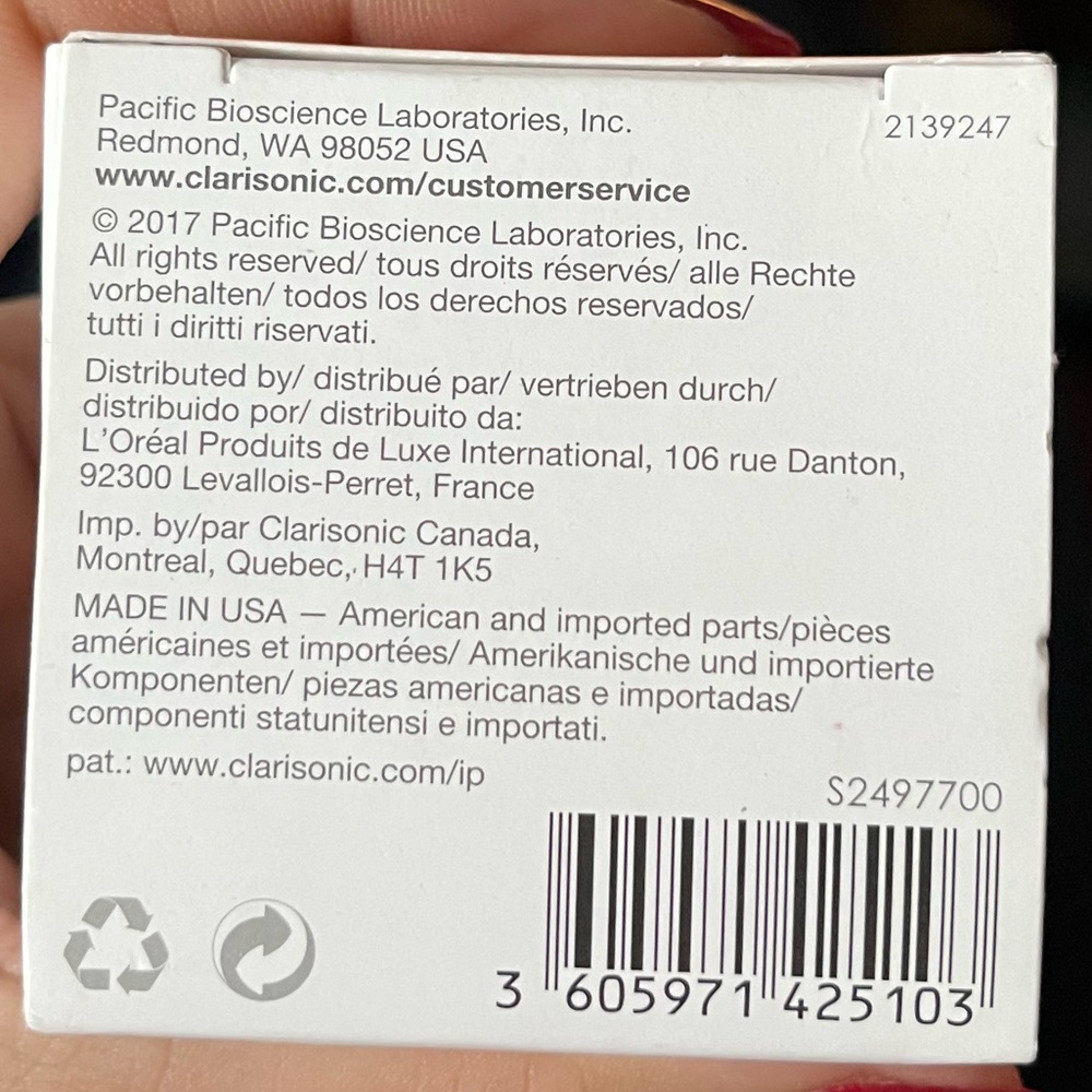 NIB Clarisonic Revitalizing Cleanse Brush Head - Smart